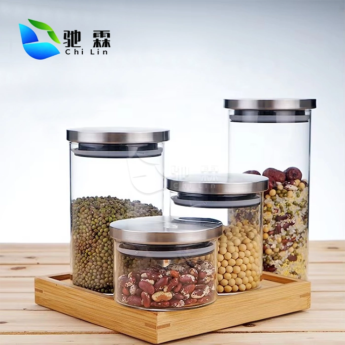 condiments glass container